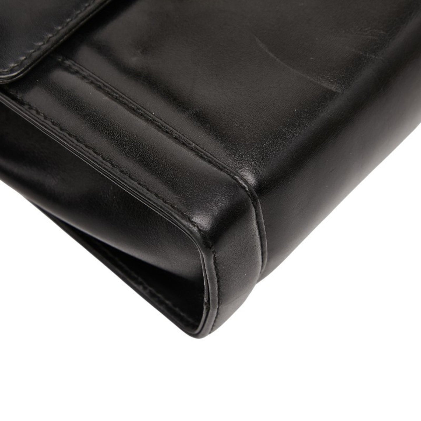 Salvatore Ferragamo Gancini Shoulder Bag In Black Leather