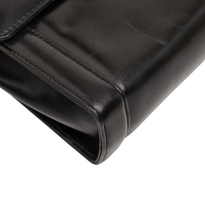 Salvatore Ferragamo Gancini Shoulder Bag In Black Leather