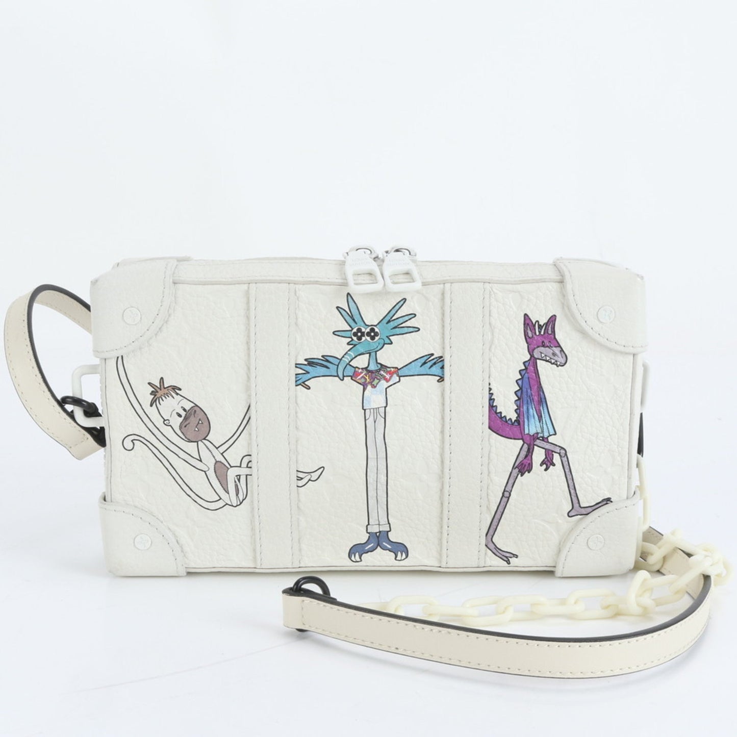 Louis Vuitton Monogram Taurillon Soft Trunk Wallet Lv Friend Leather Shoulder Bag M80146