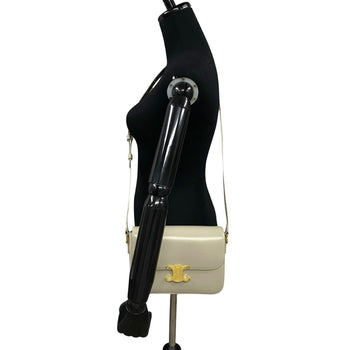 Celine Classic Triomphe Calfskin Leather Shoulder Bag/Pochette/Sacoche