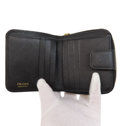 Prada Saffiano Zip Wallet