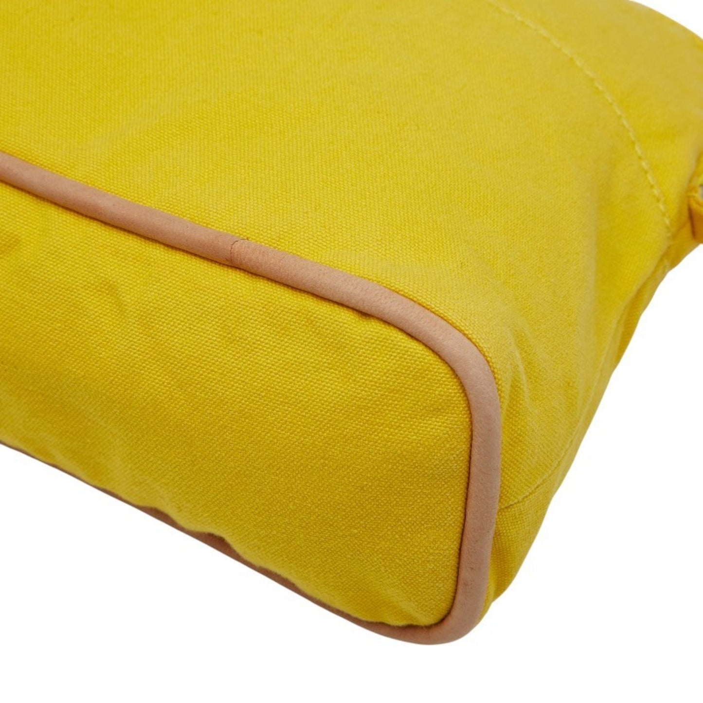 Hermes Bolide Pouch 25 Small Item Case Yellow Canvas