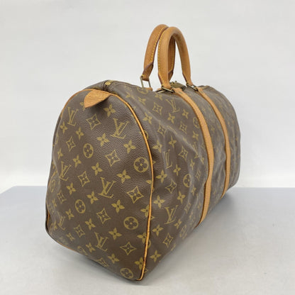 Louis Vuitton Monogram Keepall 45 Boston Bag M41428 Brown