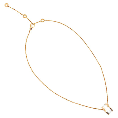 Bvlgari B-Zero 1 Necklace In 18K White Ceramic With 750 K Gold