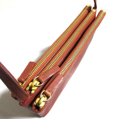 Celine Trio Small Shoulder Bag In Pink Brown