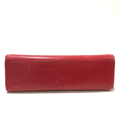 Tiffany&Co. Vintage Bag Pochette Chainshoulder Shoulder Bag Red Red Goldhardware