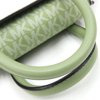 Michael Kors Handbag 35S2Gnms5V White Green Pvc Leather Bag