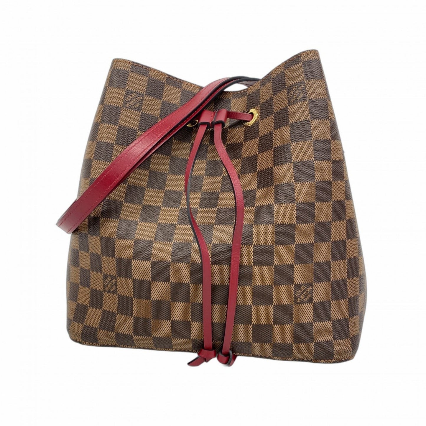 Louis Vuitton Damier Neonoe Shoulder Bag N40214 Ebene Cherry Berry