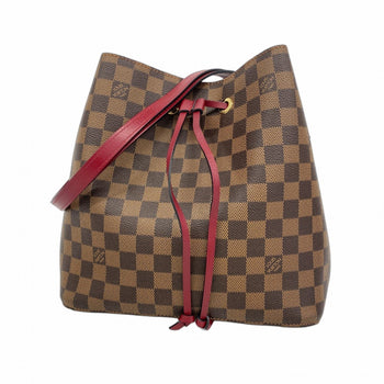 Louis Vuitton Damier Neonoe Shoulder Bag N40214 Ebene Cherry Berry