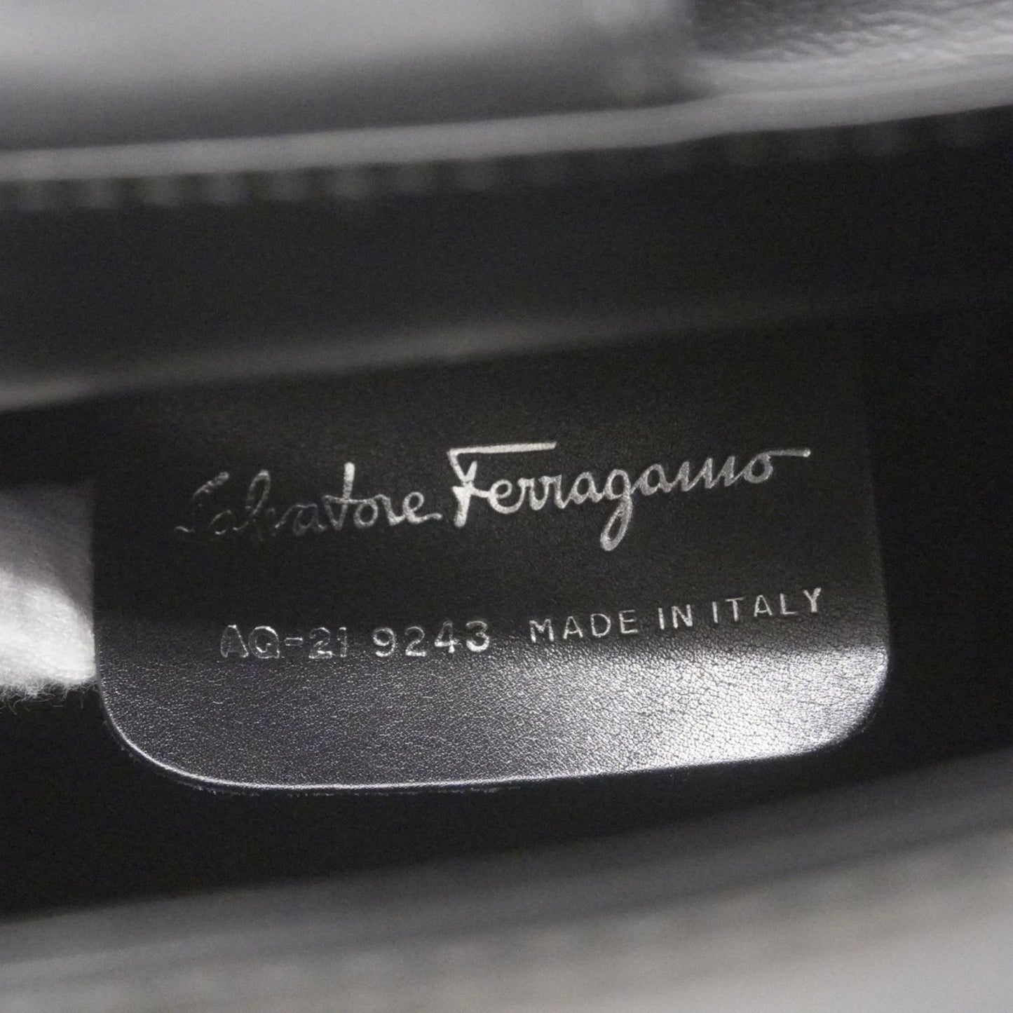 Salvatore Ferragamo Gancini Leather Handbag In Black For Women