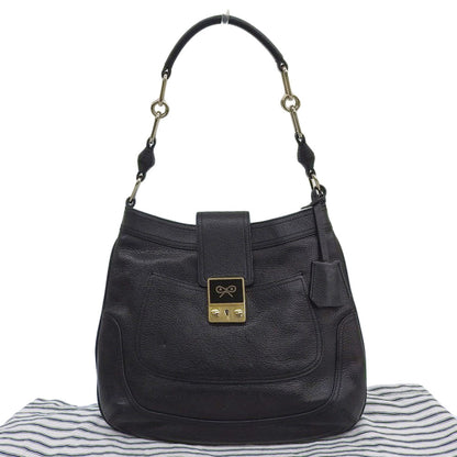 Anya Hindmarch Ribbon Bag Leather Black