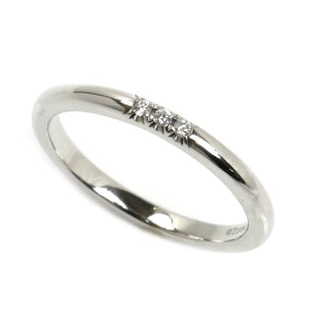 Tiffany&Co. Tiffany Pt950 Platinum Classic Band 3P Diamond Ring 61000895 Size 10 3.4G