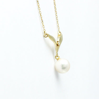 Mikimoto Pearl Diamond Necklace Yellow Gold (18K) Diamond