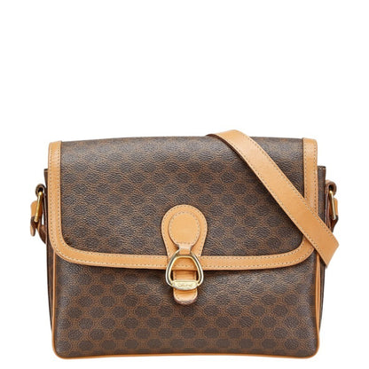 Celine Macadam Crossbody Shoulder Bag In Brown