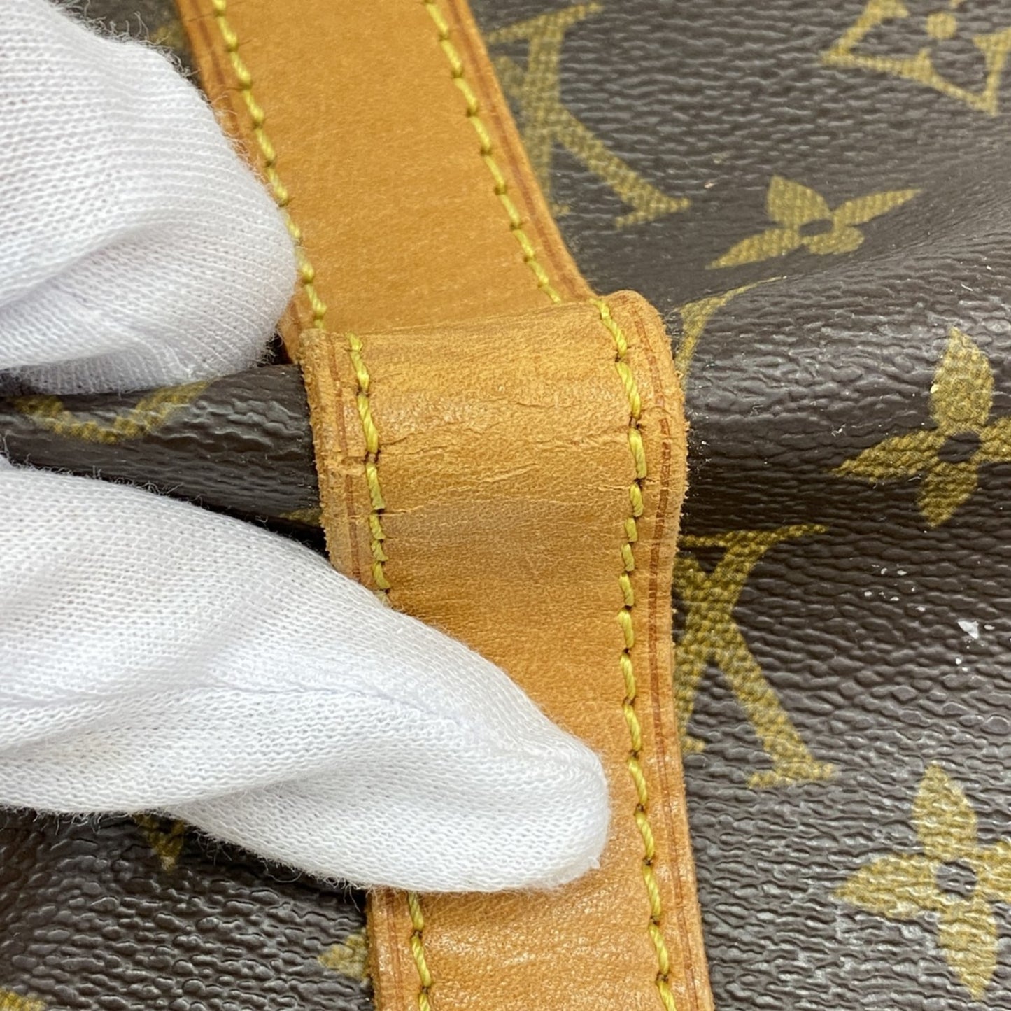 Louis Vuitton Monogram Keepall 55 Boston Bag M41424 Brown