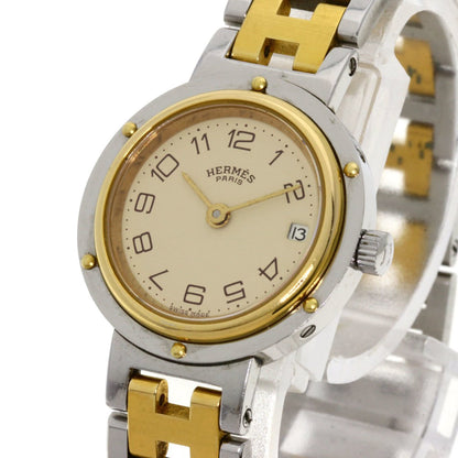 Hermes Clipper Watch Stainless Steel Ssxgp