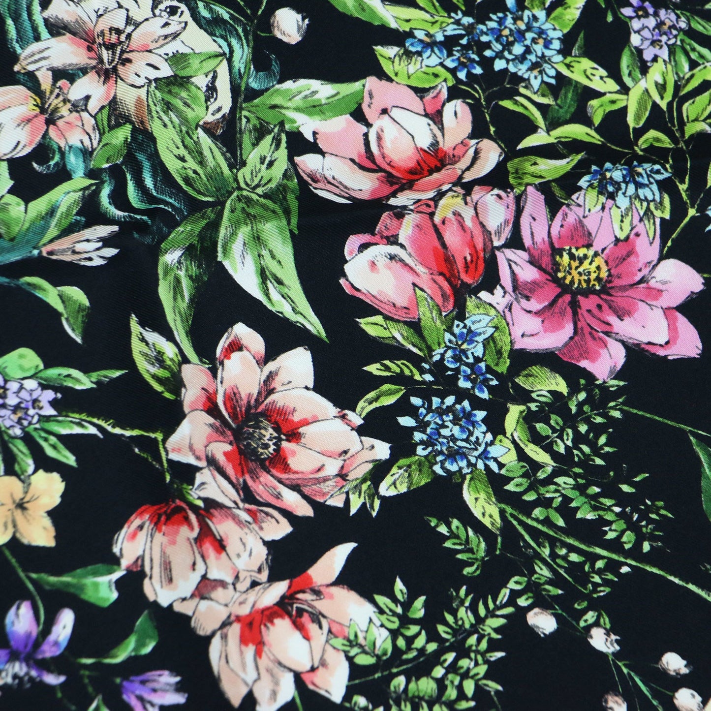 Christian Dior 22 D-Constellation Print Silk Scarf/Muffler In Black