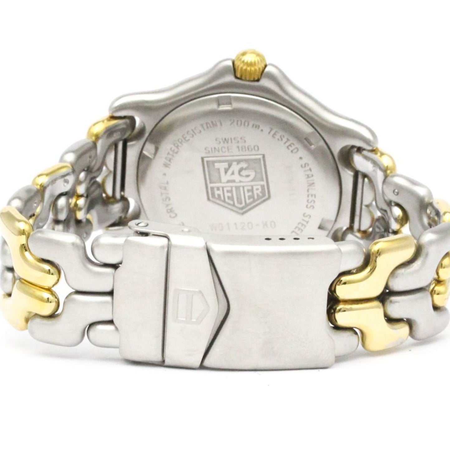 Tag Heuer Sel Professional 200M Gold Plated Steel Watch Wg1120 Polished