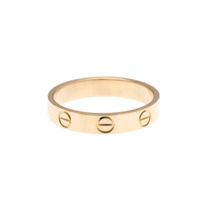 Cartier Mini Love Ring Pink Gold (18K) Fashion No Stone Band Ring Pink Gold