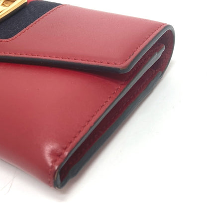 Gucci 476084 Sylvie Continental Wallet Sherry Line Long Leather