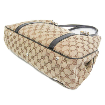 Gucci Gg Twins 232957 Women'S Canvas Tote Bag Beige