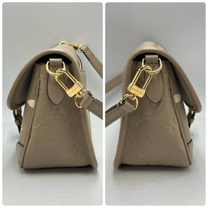 Louis Vuitton Diane 2-Way Shoulder Bag M46583 Monogram Empreinte In Greige