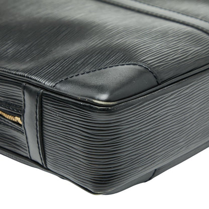Louis Vuitton Epi Porte-Document Voyage Business Briefcase M59162 Noir Black Leather