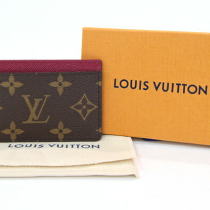 Louis Vuitton Card Case Monogram Porte Carte Sample M60703 Fuchsia Pass