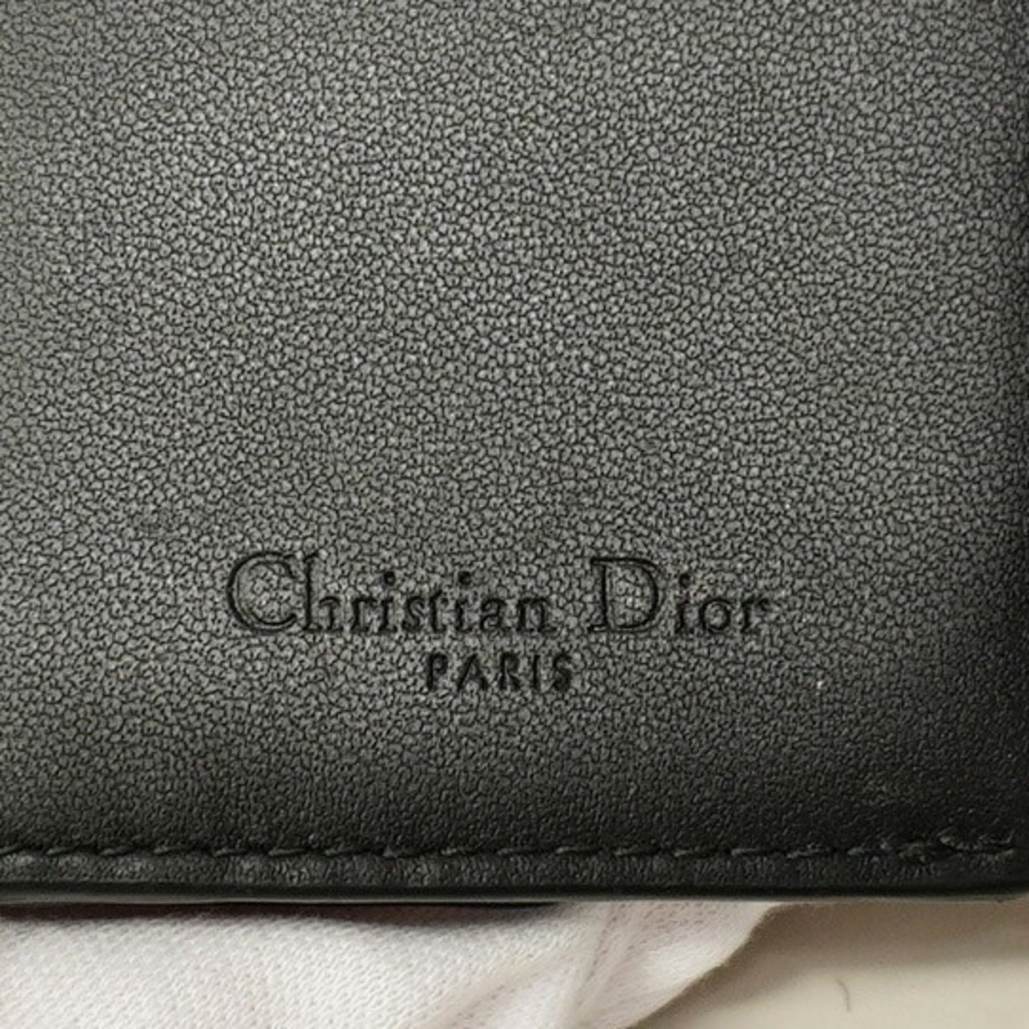 Christian Dior Cannage Leather Tri-Fold Wallet