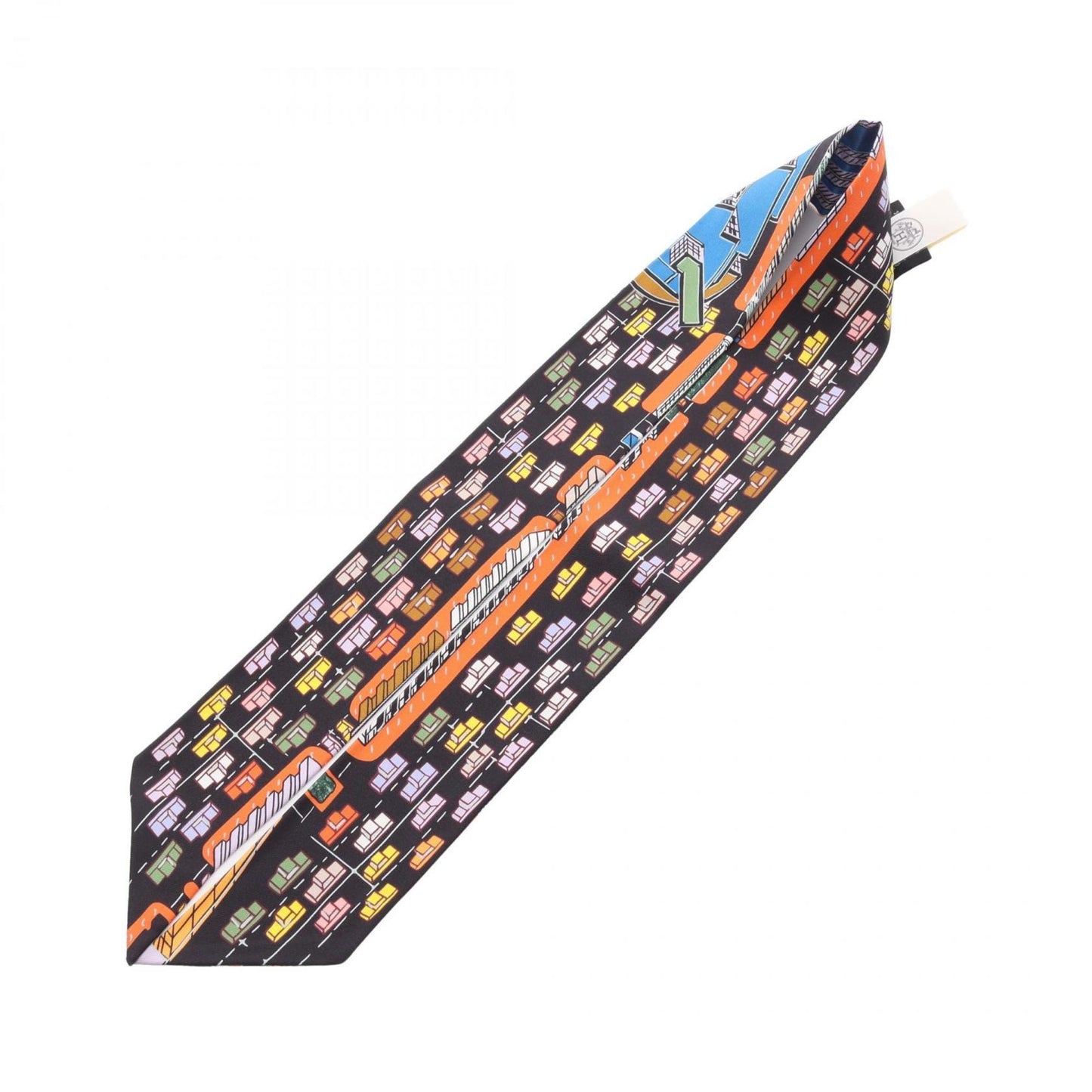 Hermes Herms Pantin City Twilly Silk Scarf