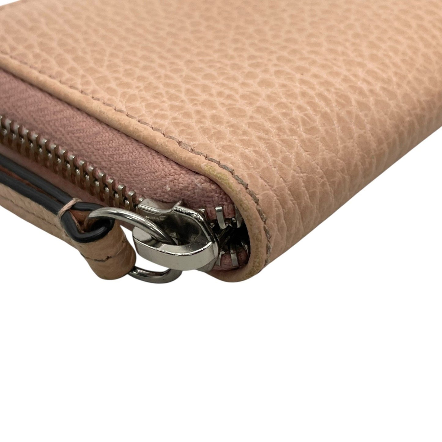 Gucci Business Card Case 644412 Leather Pink Beige Double G Marmont Wallet/Coin Compact Wallet Coin