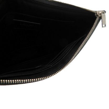 Like New Yves Saint Laurent 530013 Clutch Bag In Black Leather