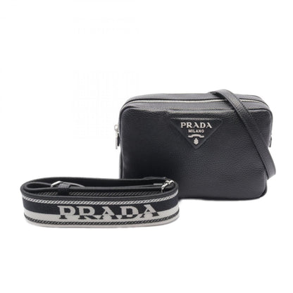 Prada Vit Daino Shoulder Bag Leather