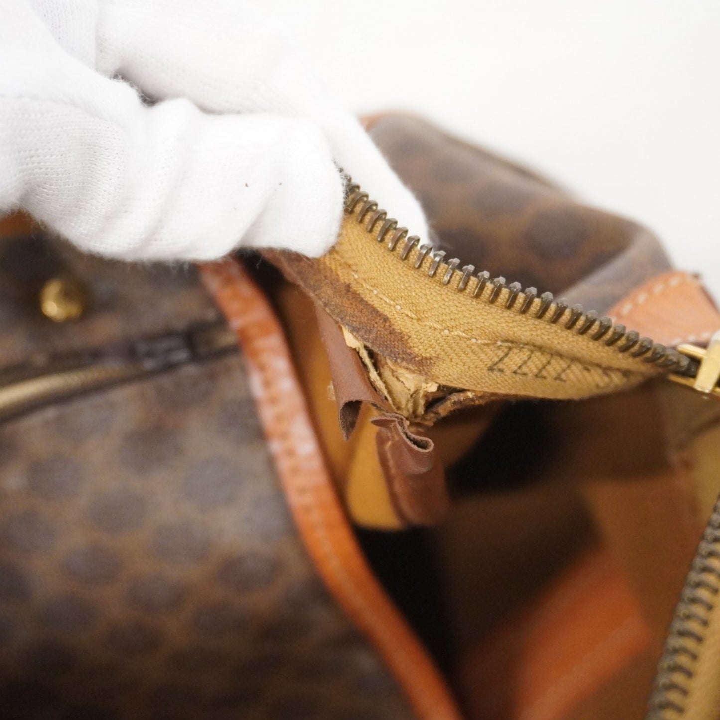 Celine Boston Bag Macadam Brown