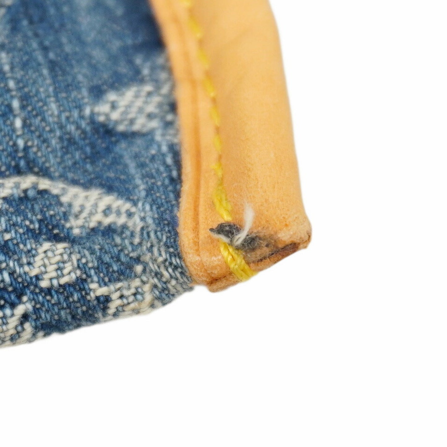 Louis Vuitton Monogram Denim Flat Shopper Tote Bag M95018 Blue