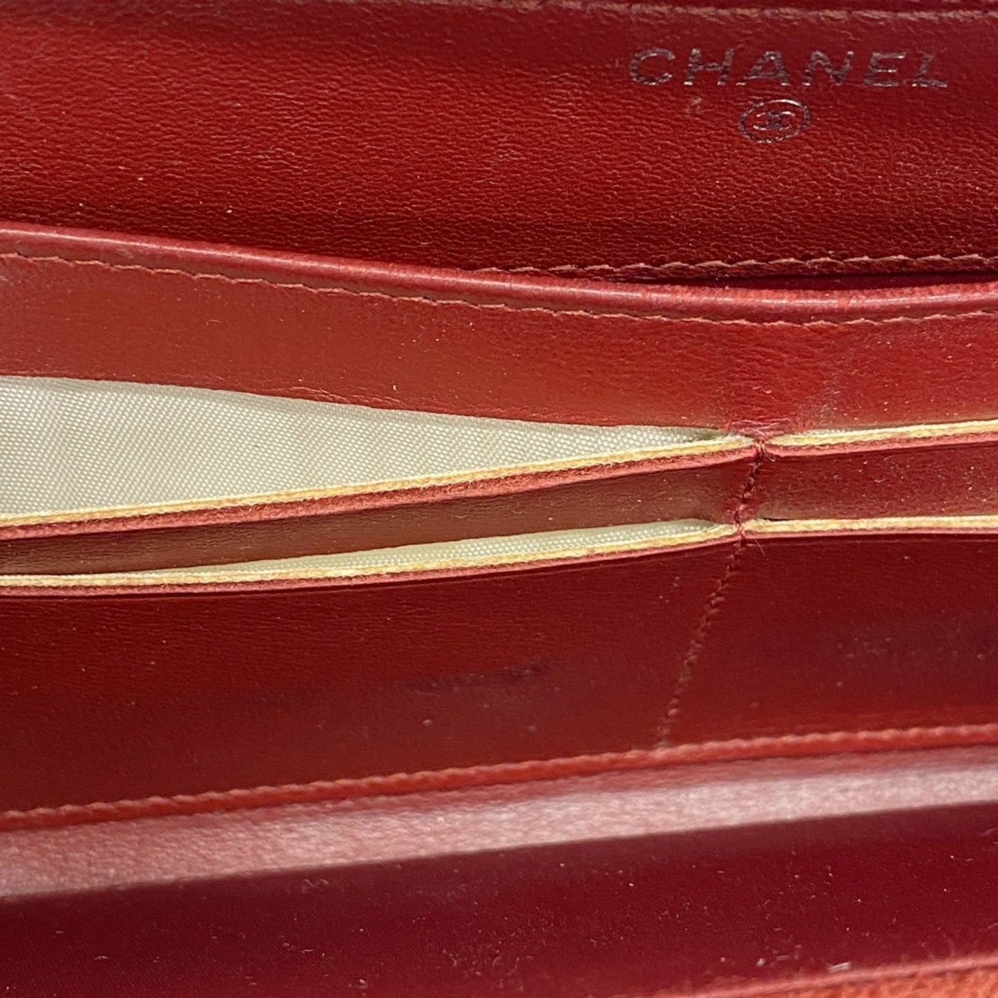 Chanel Camellia Lambskin Long Wallet