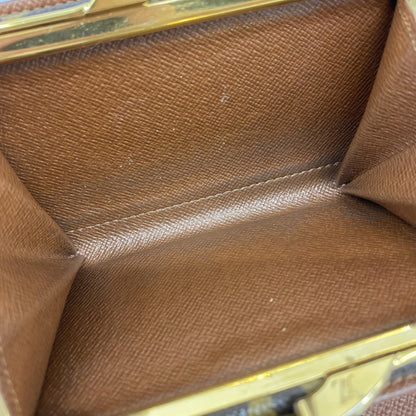 Louis Vuitton Monogram Porte Monnaie Bi-Fold Wallet M61663 Brown