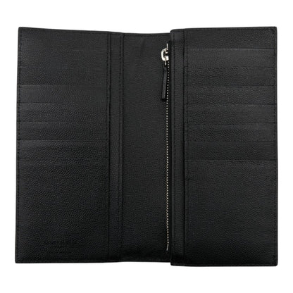 Saint Laurent Continental Wallet 396308 Black Leather