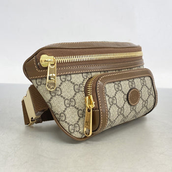 Gucci Gg Supreme Interlocking G Waist Bag 682933 Brown