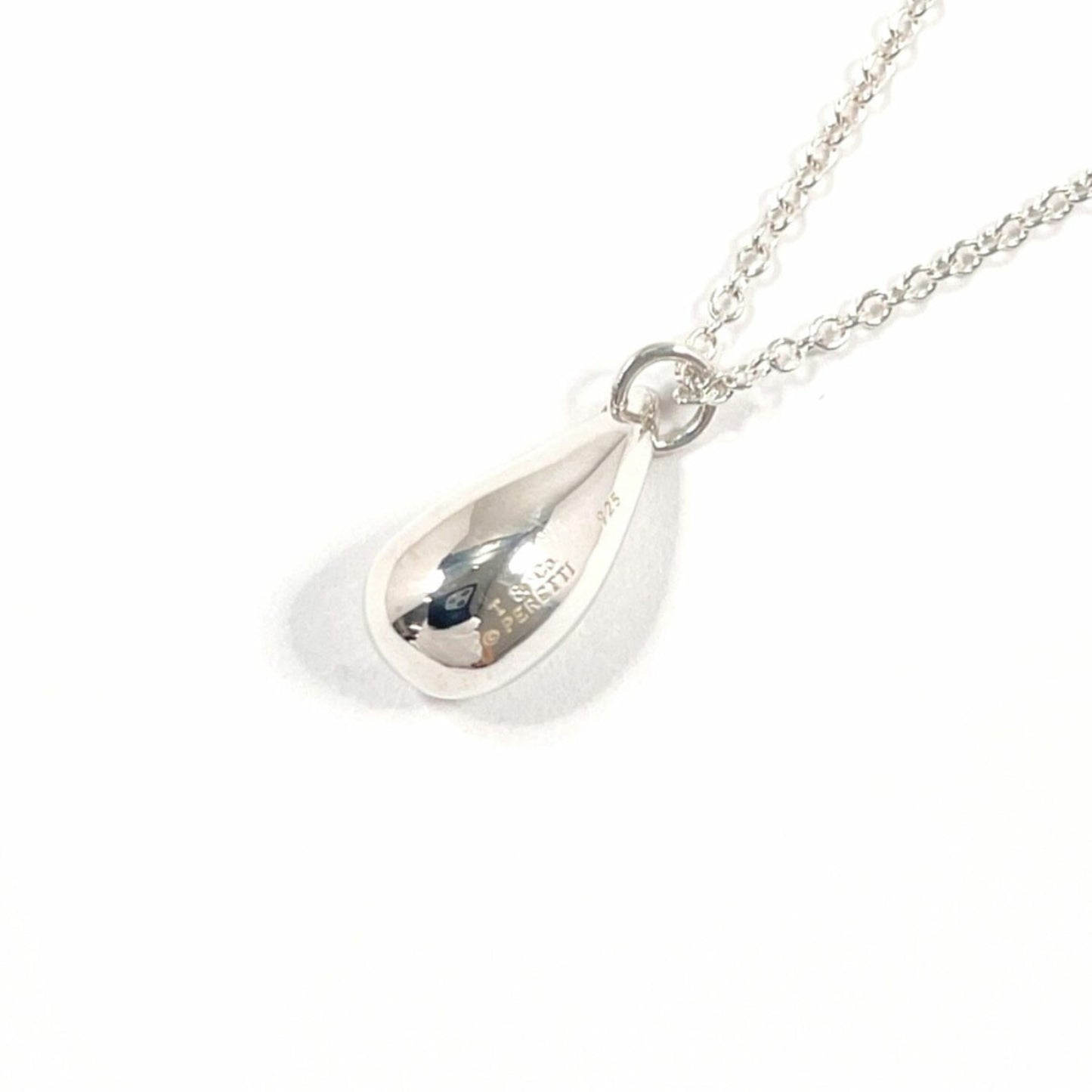 Tiffany & Co. Tiffany Teardrop Elsa Peretti Necklace In 925 Sterling Silver