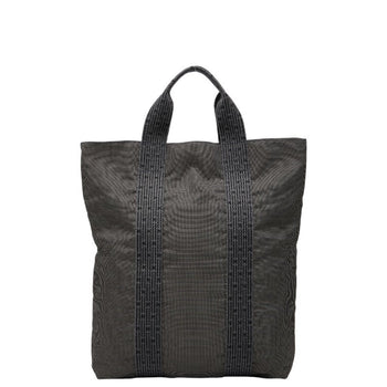 Hermes Air Line Cabas Handbag Tote Bag Gray Canvas