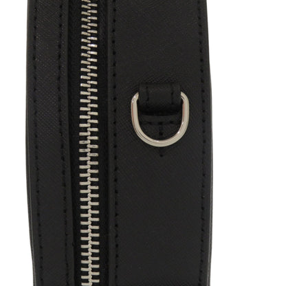 Like New Vivienne Westwood Round Crossbody Ove Genuine Leather Black Shoulder Bag 0894