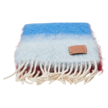 Loewe Anagram Stripe Scarf In Multicolor Wool