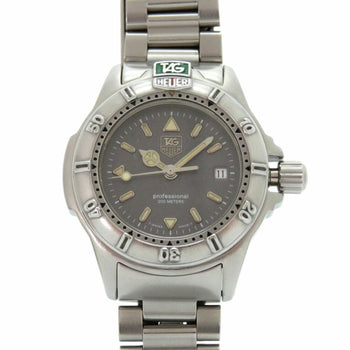 Tag Heuer Professional 200M Wf1411-0 Stainless Steel Grey Quartz Watch 0555Tag Heuer