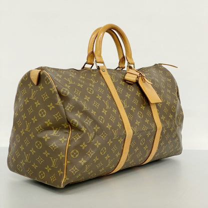 Louis Vuitton Monogram Keepall 50 Boston Bag M41426 Brown