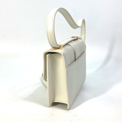 Christian Dior Montaigne 30 Pochette Pouch Shoulder Bag In White Leather