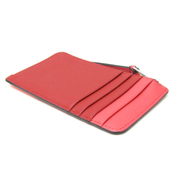 Loewe Anagram Fragment Case Leather Card Case Pink
