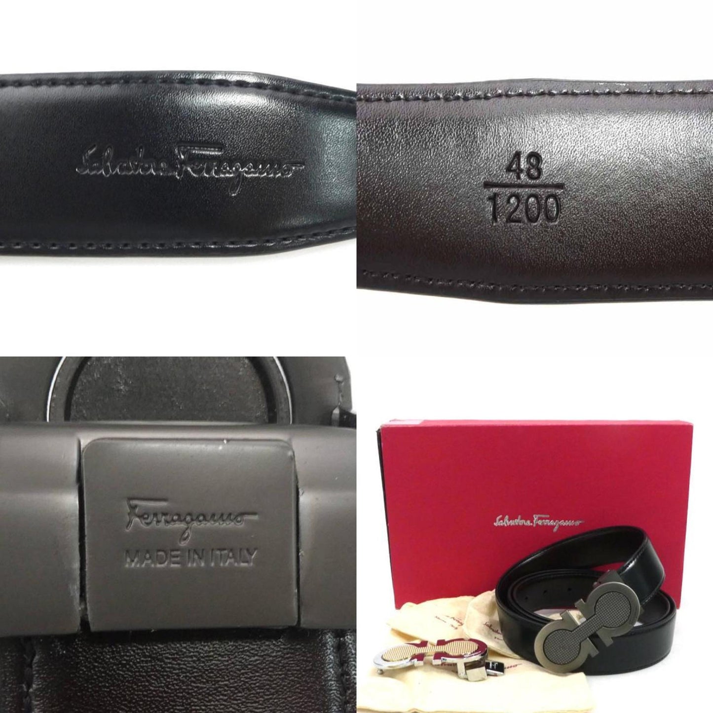 Salvatore Ferragamo Gancini Leather