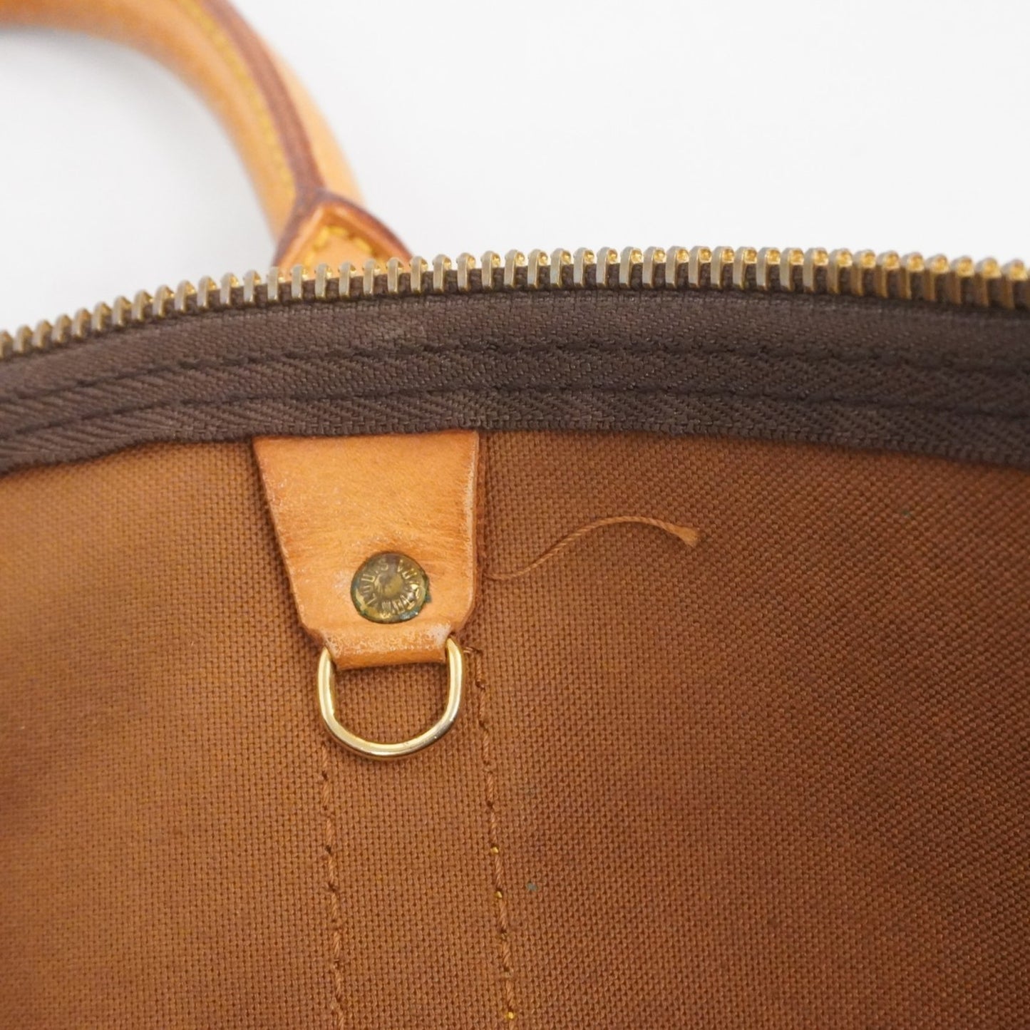 Louis Vuitton Monogram Keepall 55 Boston Bag M41424 Brown