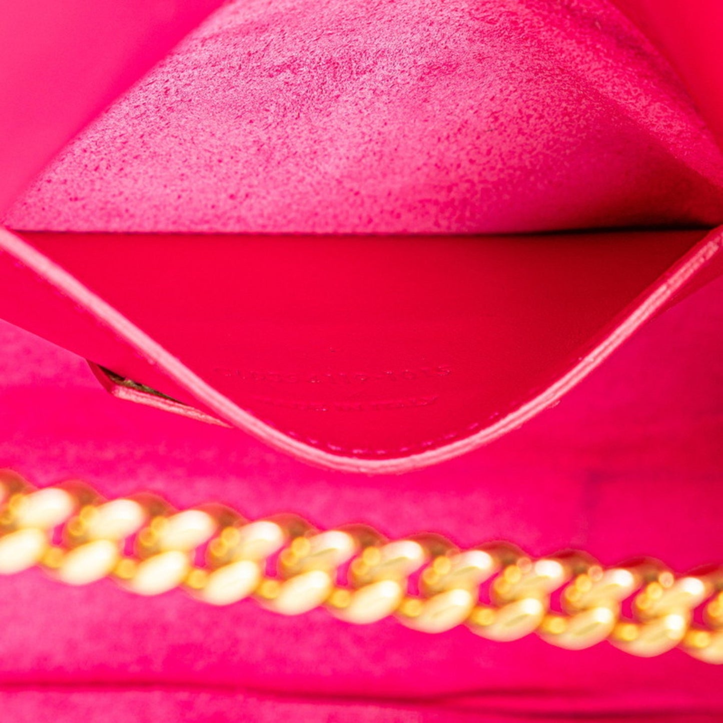 Saint Laurent Logo Tassel Chain Shoulder Bag In Pink Leather